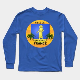 St Tropez France ( Ville de St Tropez ) Long Sleeve T-Shirt